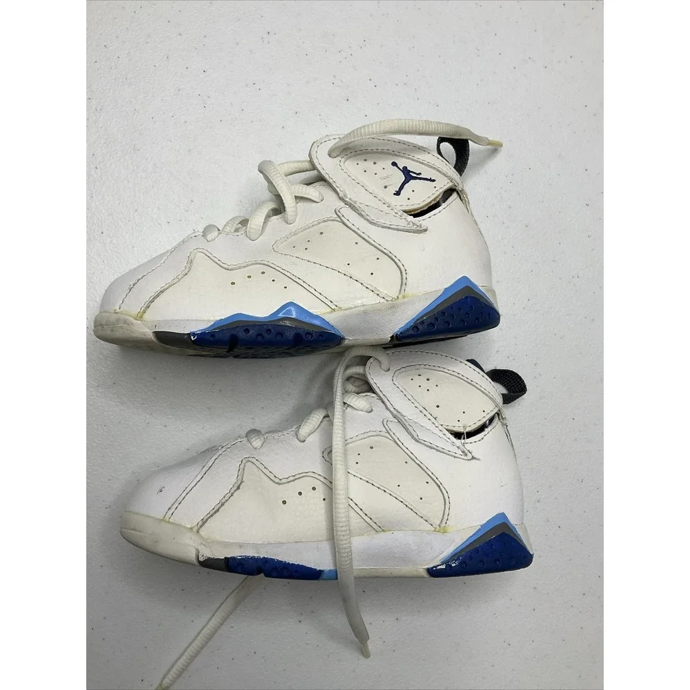 Nike Air Jordan 7 VII Retro Flint French Blue 304772-107 TD Sz 9C Baby TD 2014